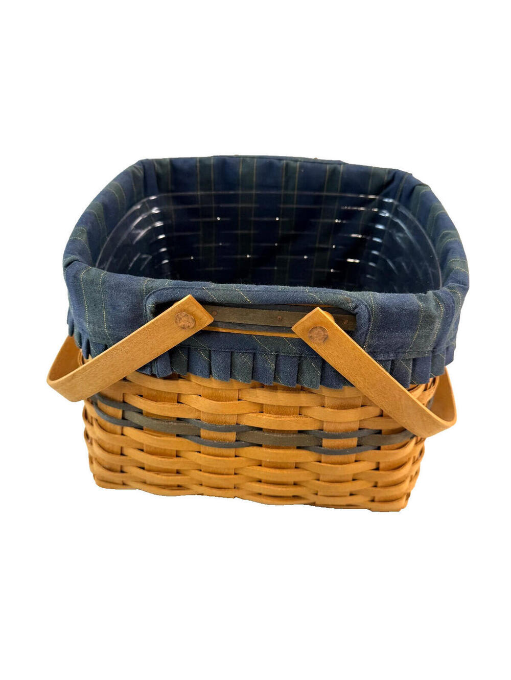 1998 Longaberger Collector's Club Harbor Basket w/Liner & Protector